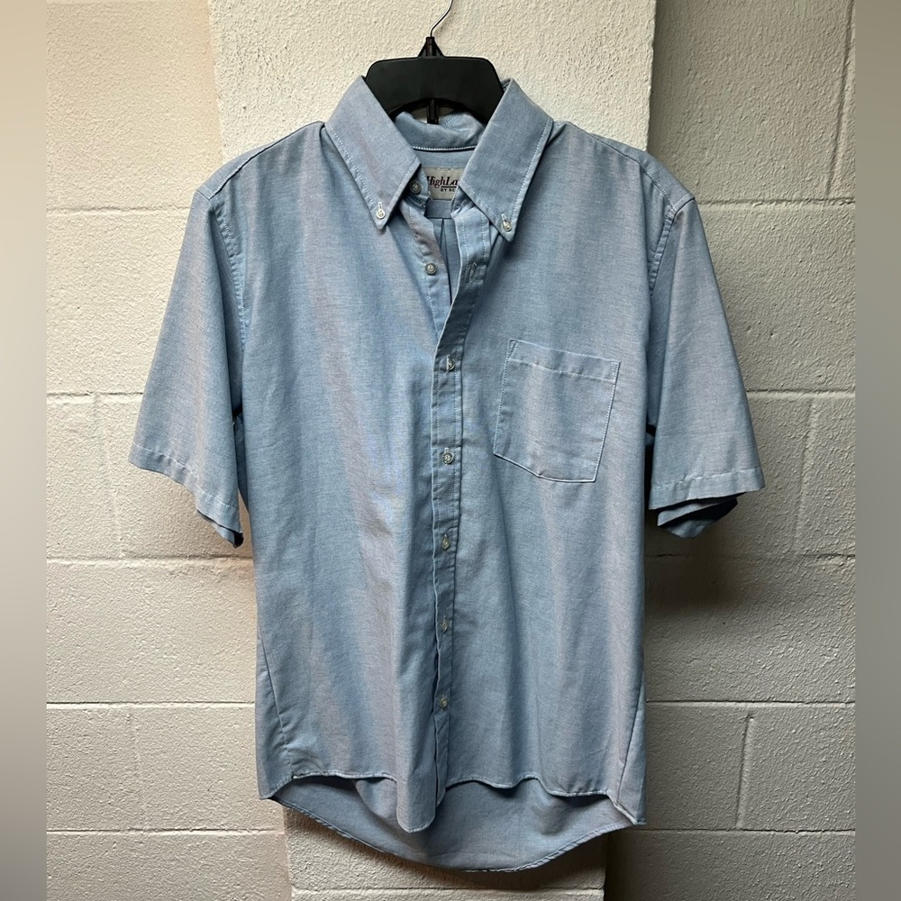 Highland Men's Blue Button-Up Shirt